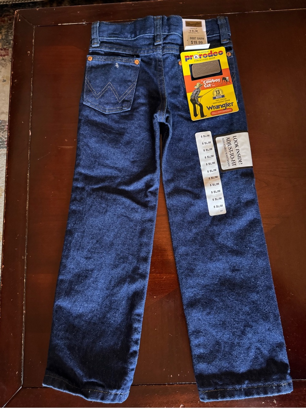 Wrangler Boys Dark Blue Straight Leg Jeans
